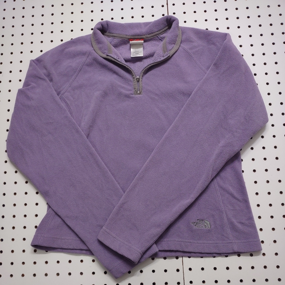 North Face Purple Fleece Pullover, Size Medium